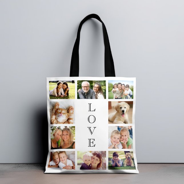 Family Love 10 Photo Collage Tote Bag (Creator Uploaded)
