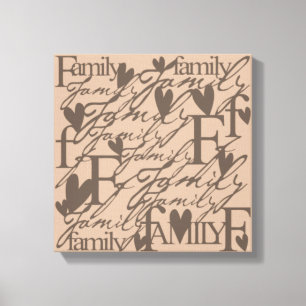 Family Love Custom Canvas Wrap Print