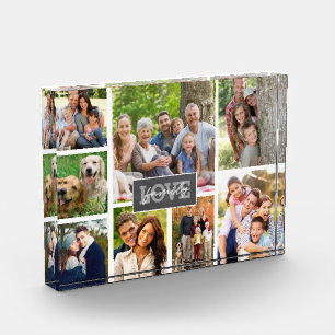 Family Love Custom Photo Collage Modern  Block