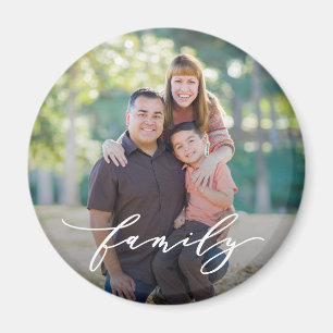 Family Love Editable Colour Custom Photo Magnet