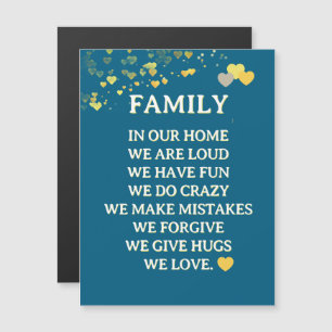 Family Love! Fun MAGNETIC card