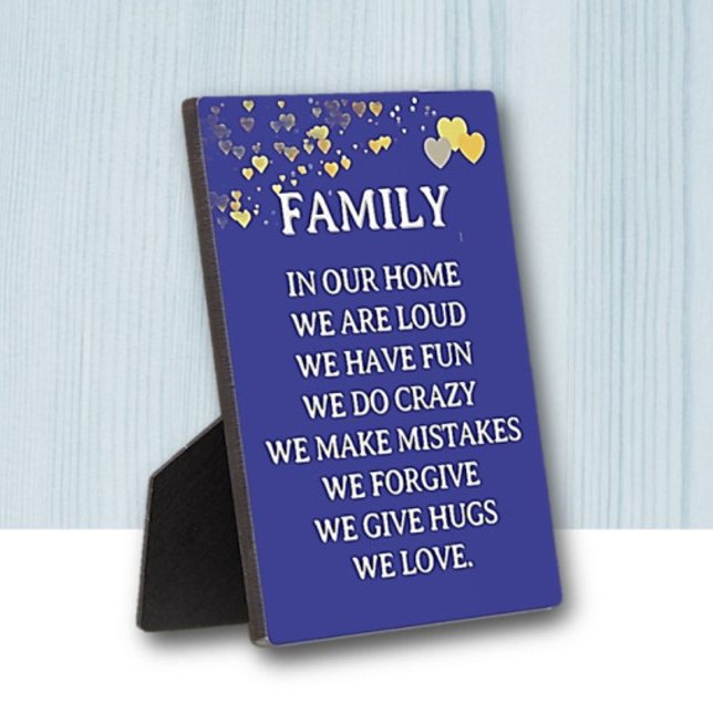Family Love Home decor tabletop Plaque (Creator Uploaded)