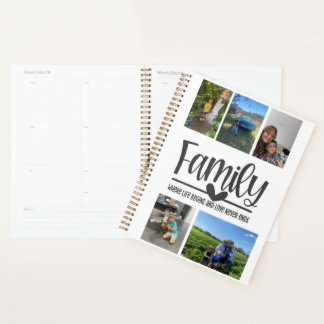 Family love modern memory photo planner