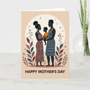 Family Love Mothers Day Art Card