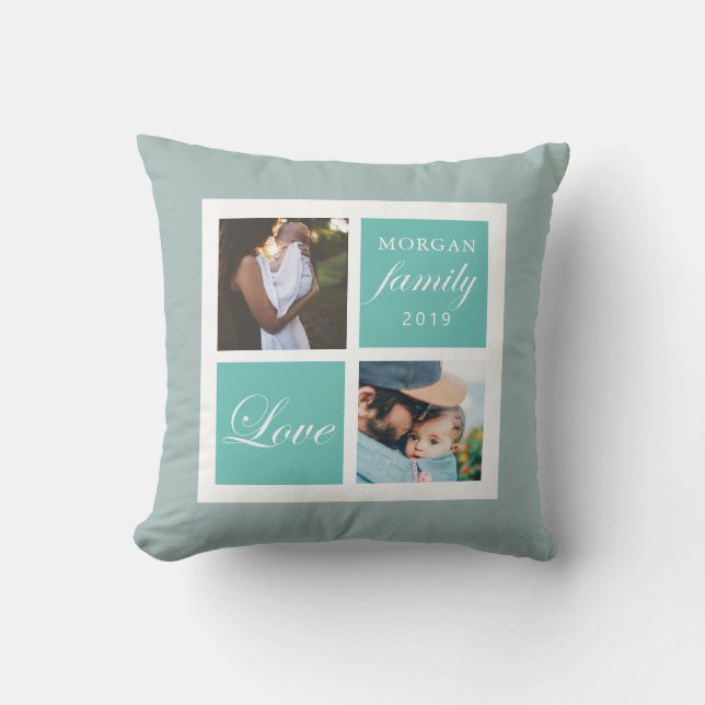 Family Love | Personalised Throw Pillow (Front)