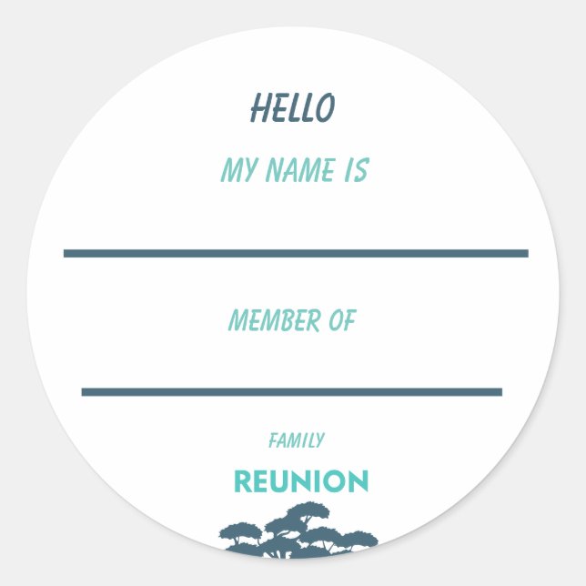 Family Love Roots Run Deep Classic Round Sticker (Front)