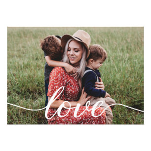 Family Love Script Personalised Photo
