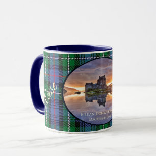 Family MacKenzie Clan Tartan, Eilean Donan Castle  Mug