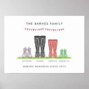 Family Making Memories Welly Print