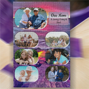 Family Malecon Sunset Photo Collage 0911 Jigsaw Puzzle