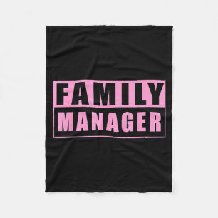 Family manager mother's day fleece blanket