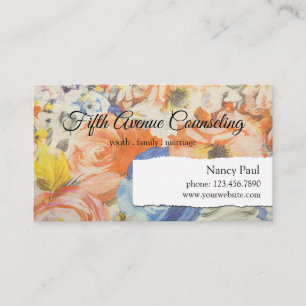 Family, Marriage, Youth Counseling Business Card