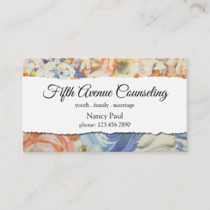 Family, Marriage, Youth Counseling Business Card
