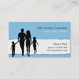 Family, Marriage, Youth Counseling Business Card