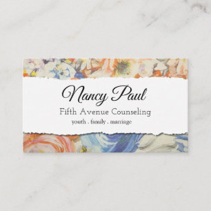 Family, Marriage, Youth Counseling Business Card