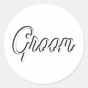 Family Matching Bachelor Bachelorette Party Groom Classic Round Sticker