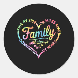 Family Matching Be Connected by Heart Family Classic Round Sticker