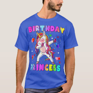 Family matching Birthday Princess Girl Dabbing Uni T-Shirt