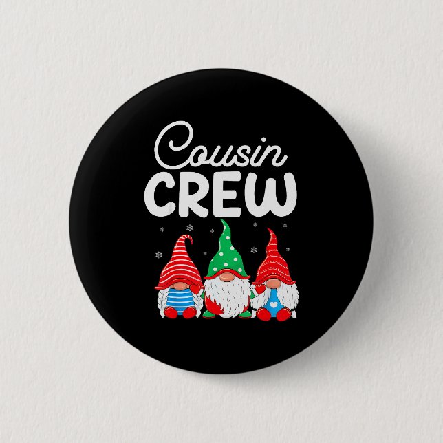 Family Matching Christmas Cousin Crew Cute Christm 6 Cm Round Badge (Front)