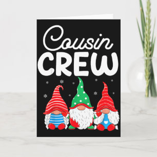 Family Matching Christmas Cousin Crew Cute Christm Card