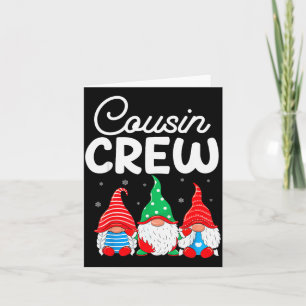 Family Matching Christmas Cousin Crew Cute Christm Card