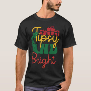 Family Matching Christmas Cute Tipsy Elf T-Shirt