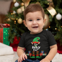 Family Matching Christmas Elf outfit with name 