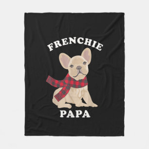 family matching christmas french bulldog gift fleece blanket