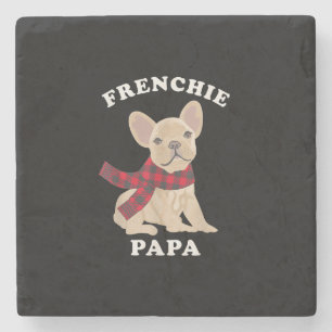 family matching christmas french bulldog gift stone coaster