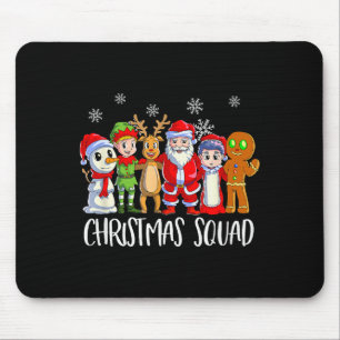 Family Matching Christmas Squad Santa Reindeer Elf Mouse Mat