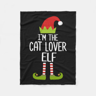 Family Matching Christmas Xmas Gift I'm The Cat Lo Fleece Blanket