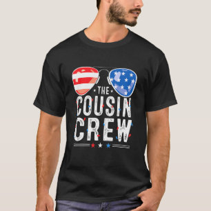 Family Matching Cousin Crew 4th Of July Patriotic  T-Shirt