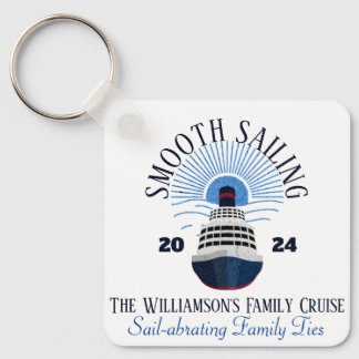 Family Matching Cruise Vacation Name & Year Key Ring