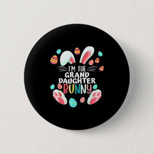 Family Matching Granddaughter Bunny Graphic Easter 6 Cm Round Badge