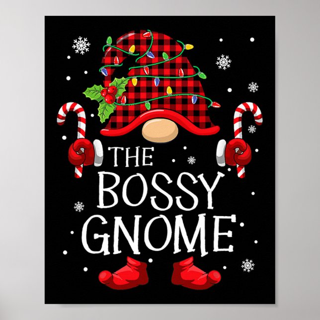 Family Matching Group The Bossy Gnome Christmas  Poster (Front)