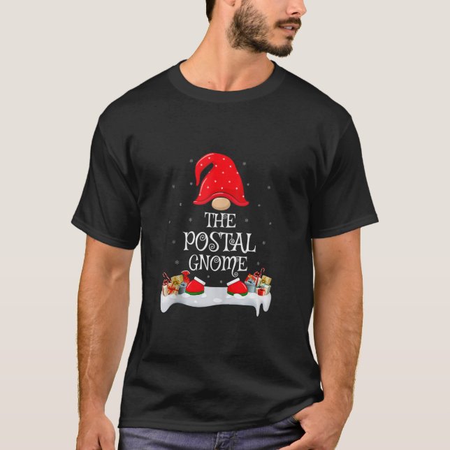 Family Matching Group The Postal Gnome Christmas T T-Shirt (Front)