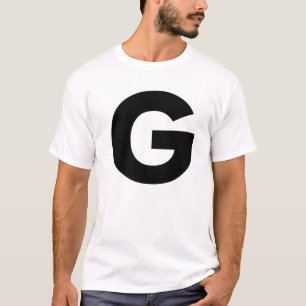 Family Matching Halloween Carnival Letter G Capita T-Shirt