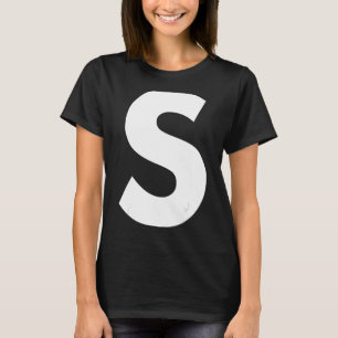 Family Matching Halloween Carnival Letter S Capita T-Shirt