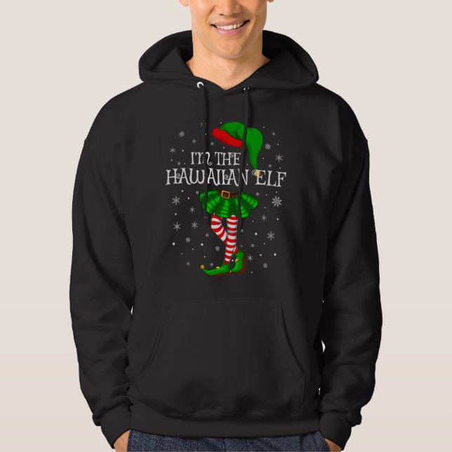 Family Matching I'm The Hawaiian Elf Christmas Hoodie (Front)