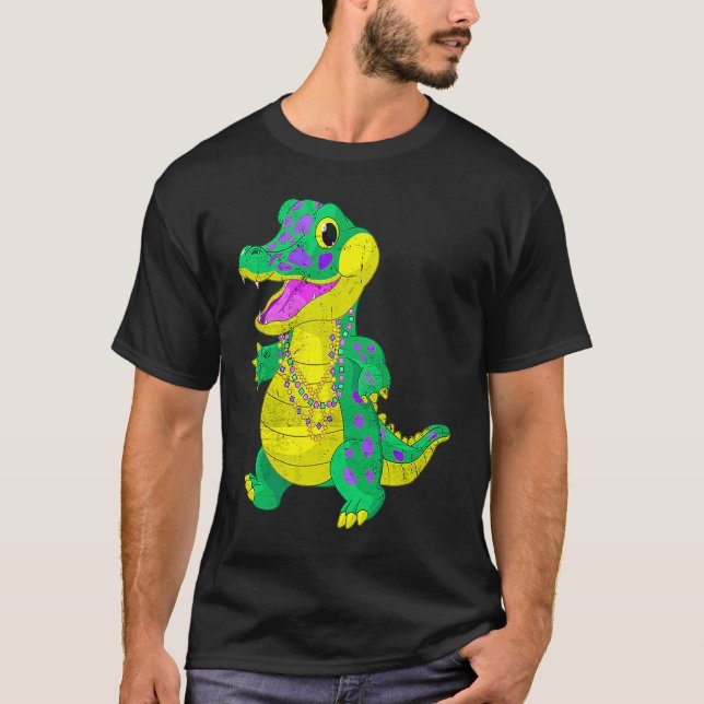Family Matching Madri Gras Alligator Festival Carn T-Shirt (Front)