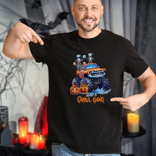 Family Matching Modern Ghoul Gang Halloween Dad T-Shirt