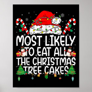 Family Matching Most Likely To Eat All The Christm Poster