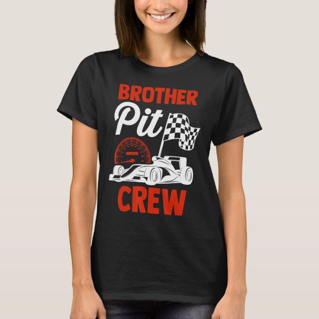Family Matching Racer Drag Racing Birthday Brother T-Shirt (Front)