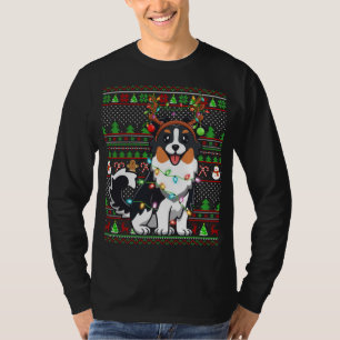 Family Matching Reindeer Ugly Australian Shepherd T-Shirt