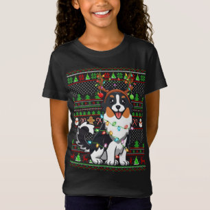 Family Matching Reindeer Ugly Australian Shepherd T-Shirt
