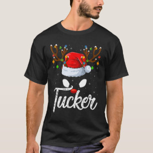 Family Matching Santa Hat Tucker Reindeer Christma T-Shirt