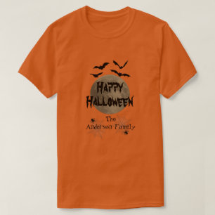Family Matching Spooky Modern Happy Halloween Men T-Shirt