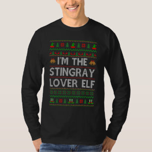Family Matching Ugly I'm The Stingray Elf Christma T-Shirt