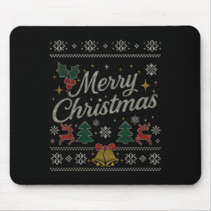Family Matching Ugly Sweater Pjs Merry Christmas K Mouse Mat
