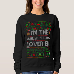 Family Matching Ugly The English Bulldog Elf Chris Sweatshirt